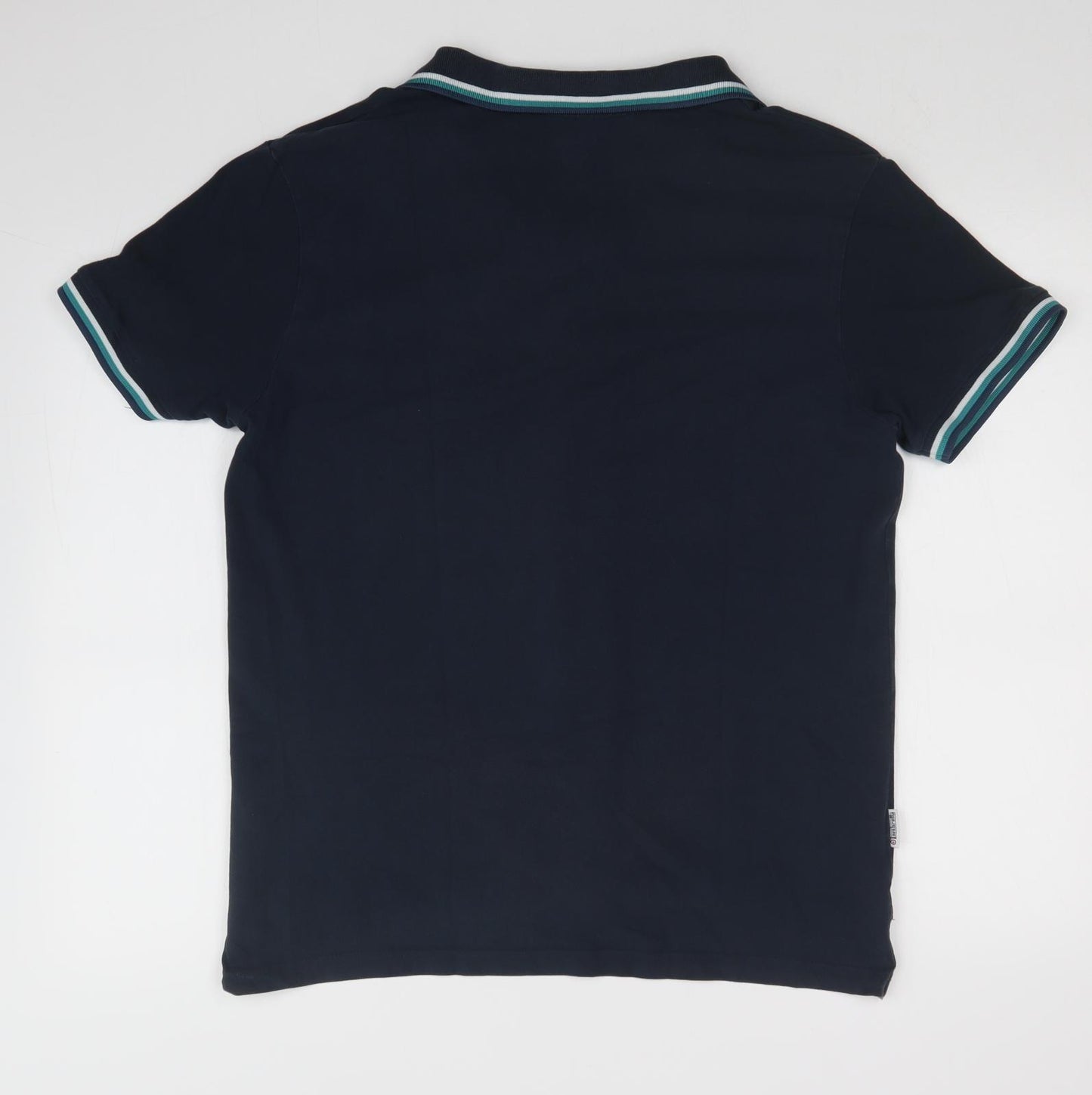 Lambretta Mens Blue Striped   Polo Size XL