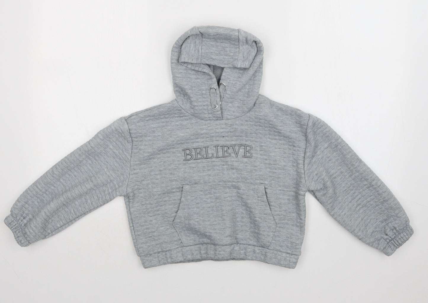 Primark Girls Grey   Pullover Hoodie Size 9-10 Years