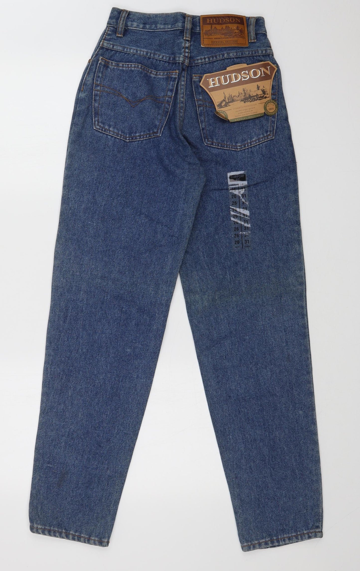 Hudson Womens Blue  Denim Straight Jeans Size 26 L31 in