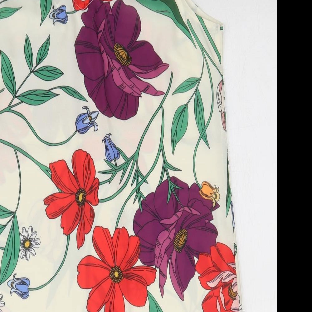 Coast Womens Multicoloured Floral  Basic Tank Size 8