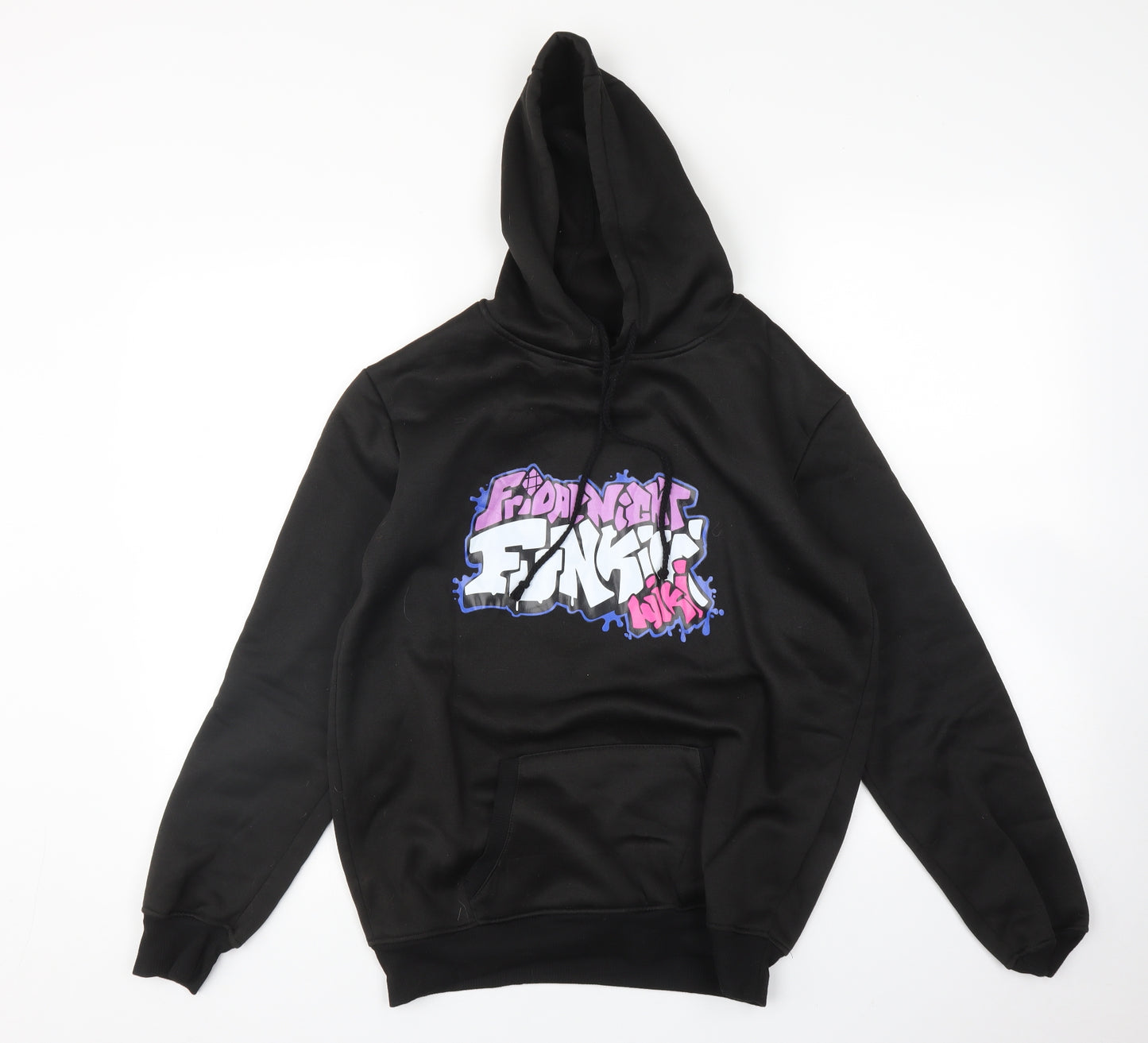 Preworn Mens Black   Pullover Hoodie Size S