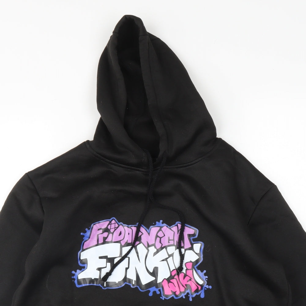 Preworn Mens Black   Pullover Hoodie Size S