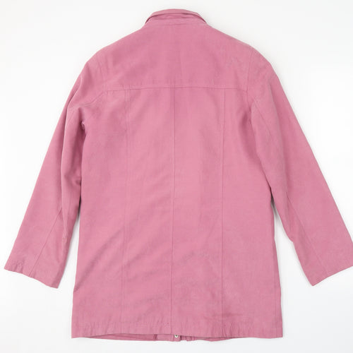 EWM Womens Pink   Overcoat Coat Size 10