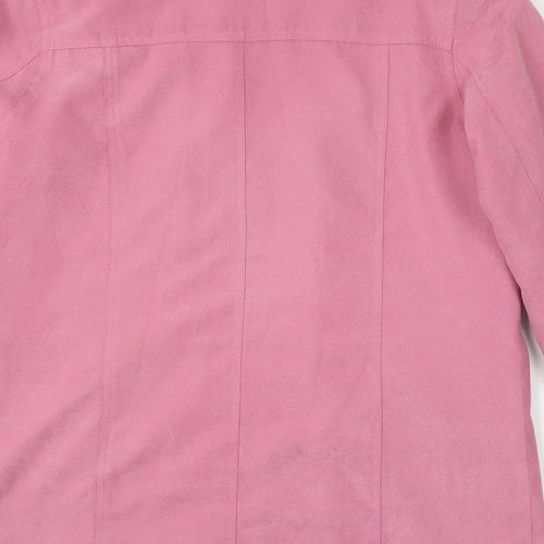 EWM Womens Pink   Overcoat Coat Size 10