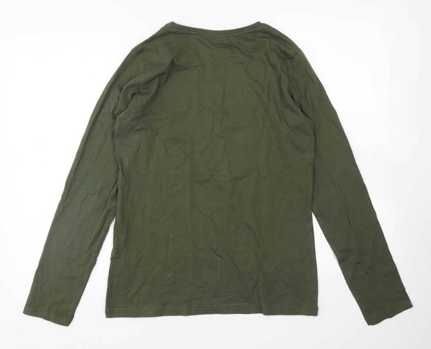 Primark Girls Green   Basic T-Shirt Size 14-15 Years