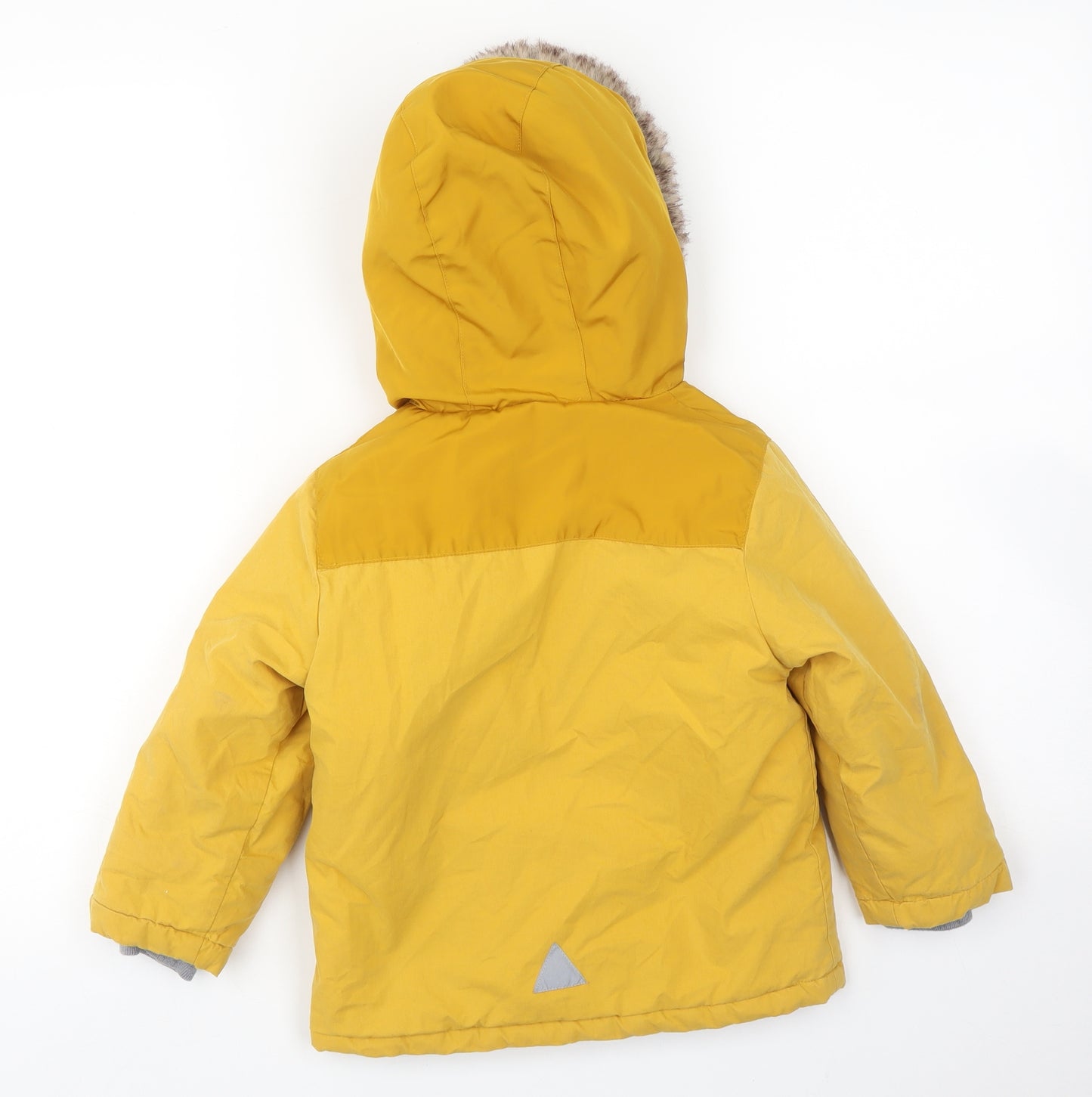George Boys Yellow   Parka Coat Size 2-3 Years