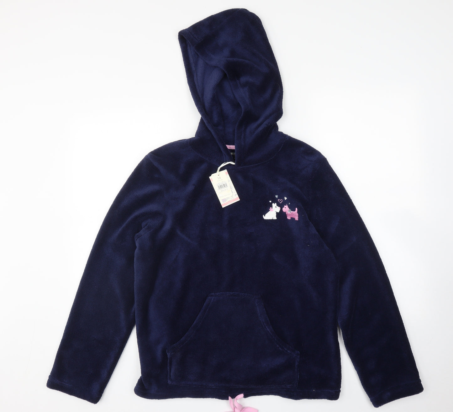 BHS Womens Blue   Top Pyjama Top Size 14  - Pyjama Hoodie