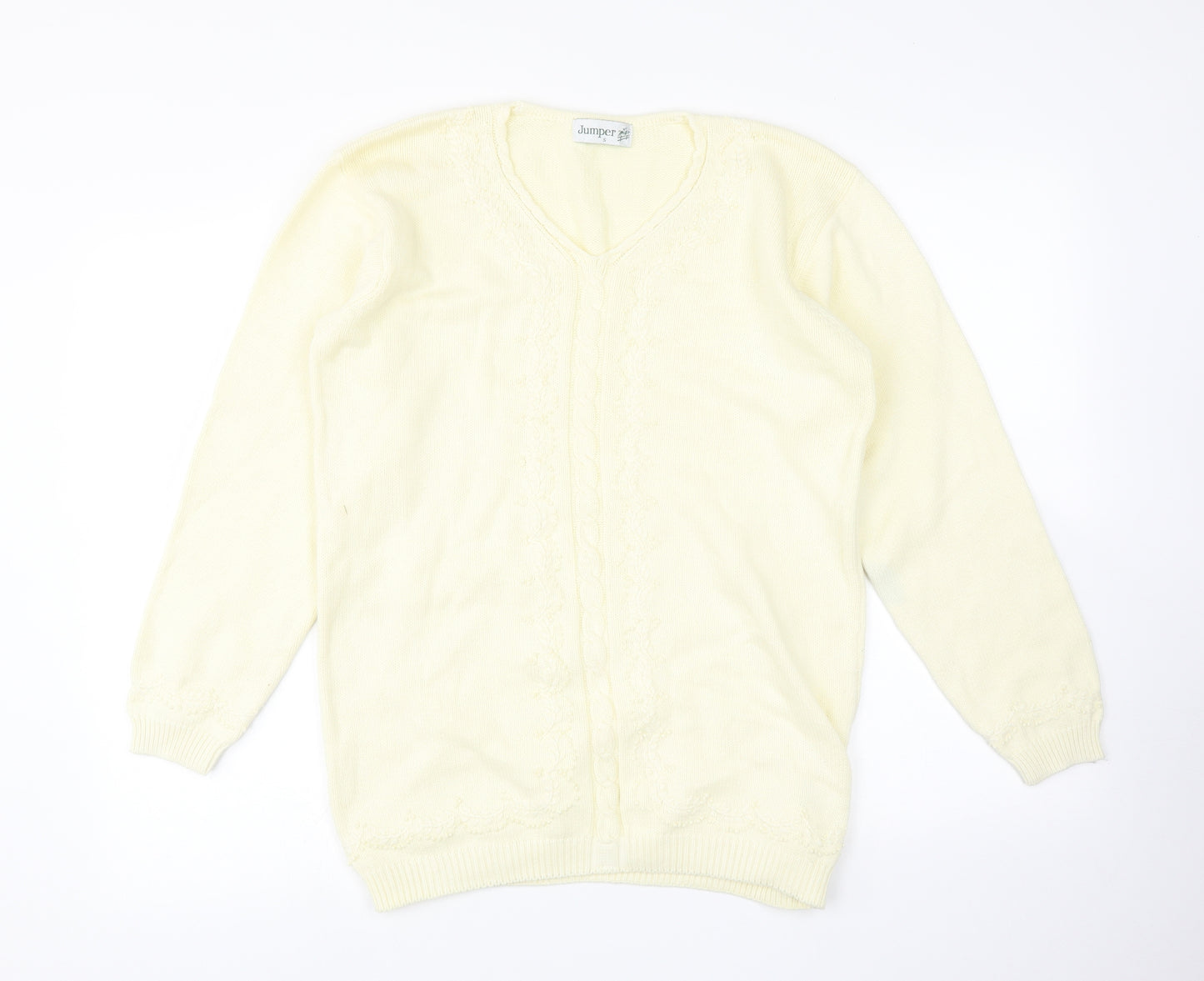 Jumper Womens Yellow   Pullover Jumper Size S