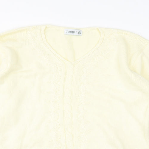 Jumper Womens Yellow   Pullover Jumper Size S