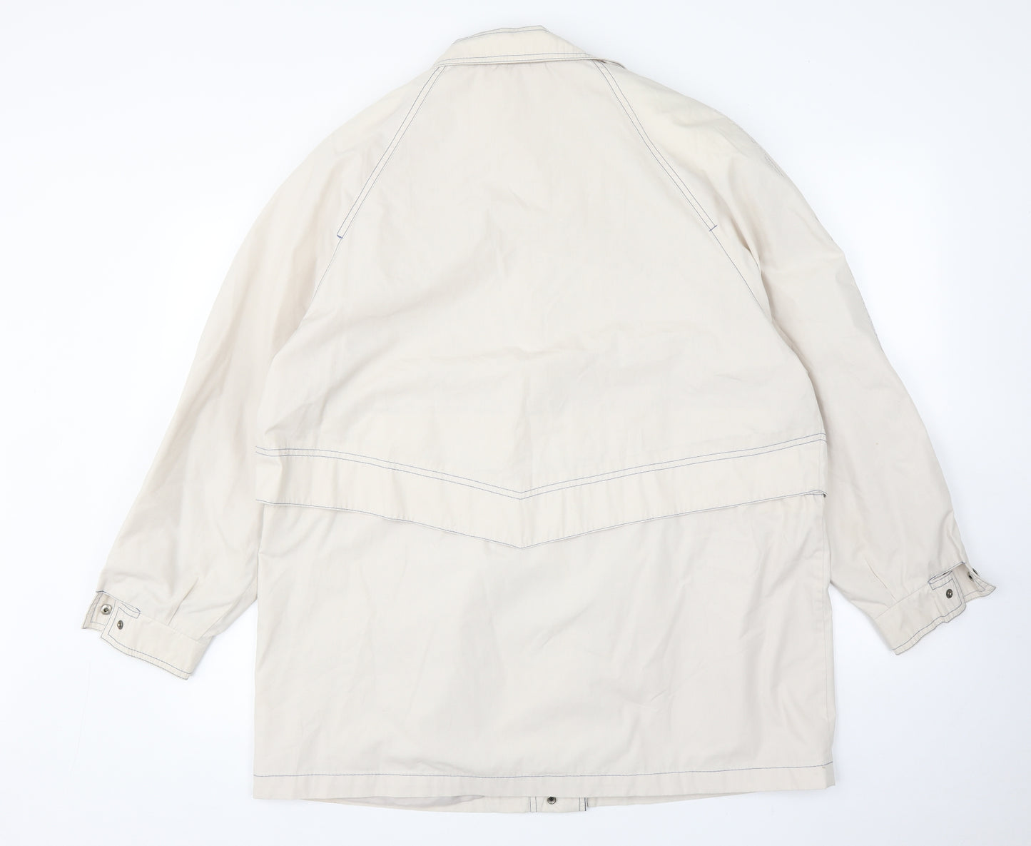 telemac Womens Beige   Overcoat Coat Size 16