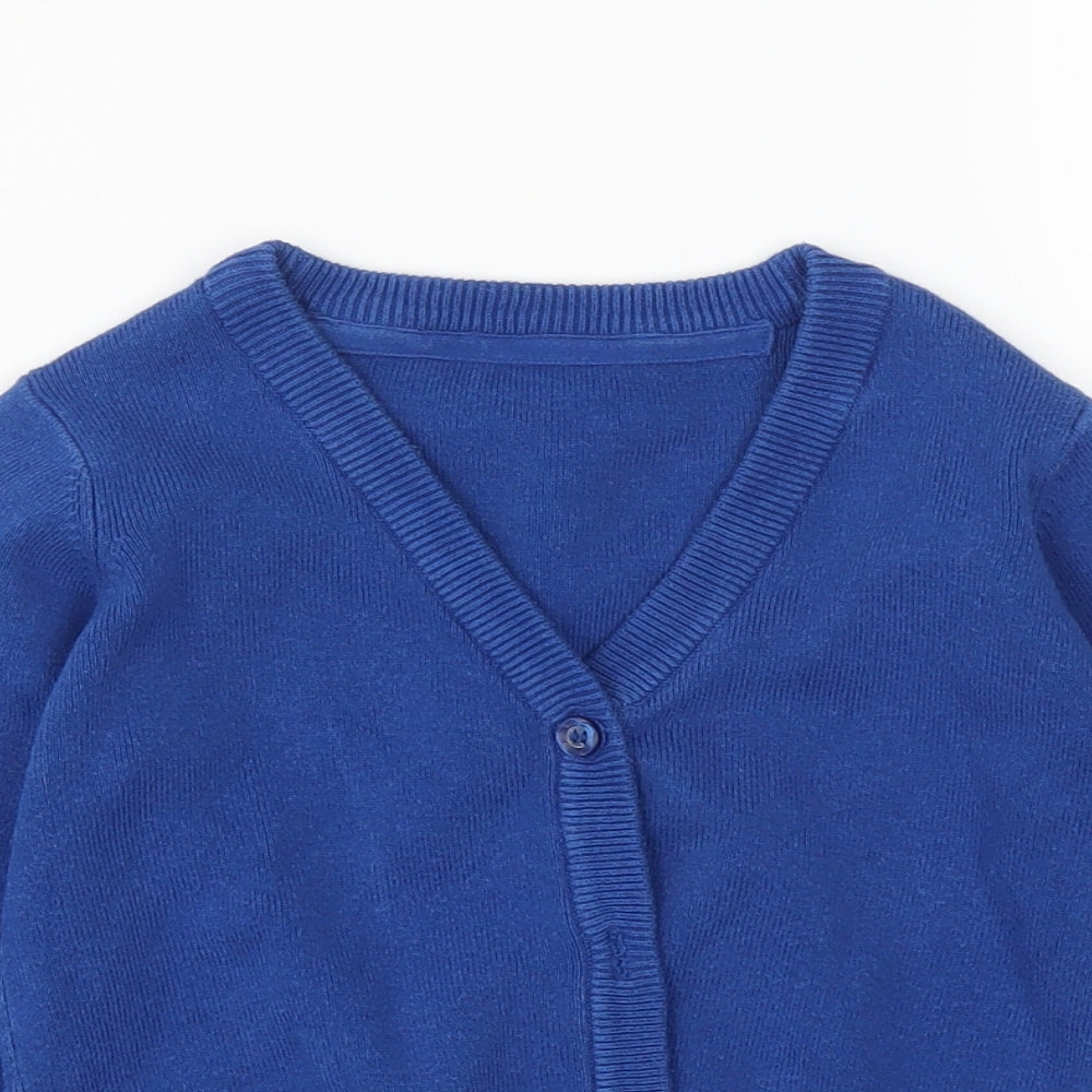 Nutmeg Girls Blue   Cardigan Jumper Size 4-5 Years