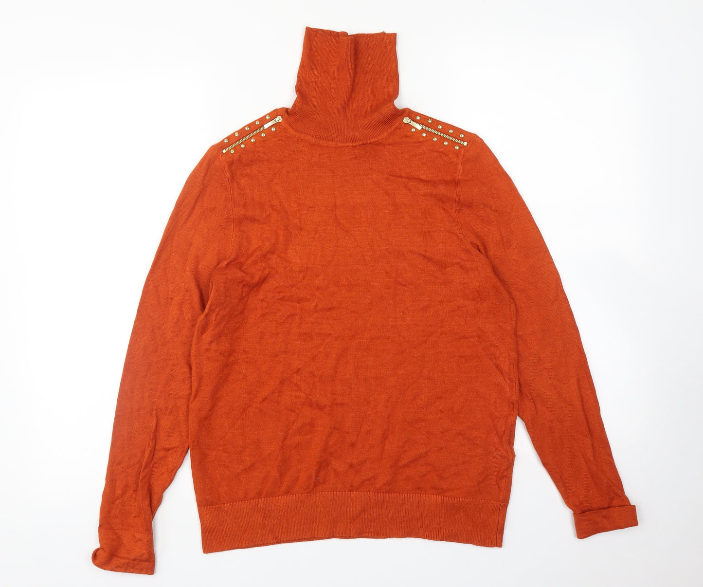 Wallis Womens Orange   Pullover Jumper Size 12