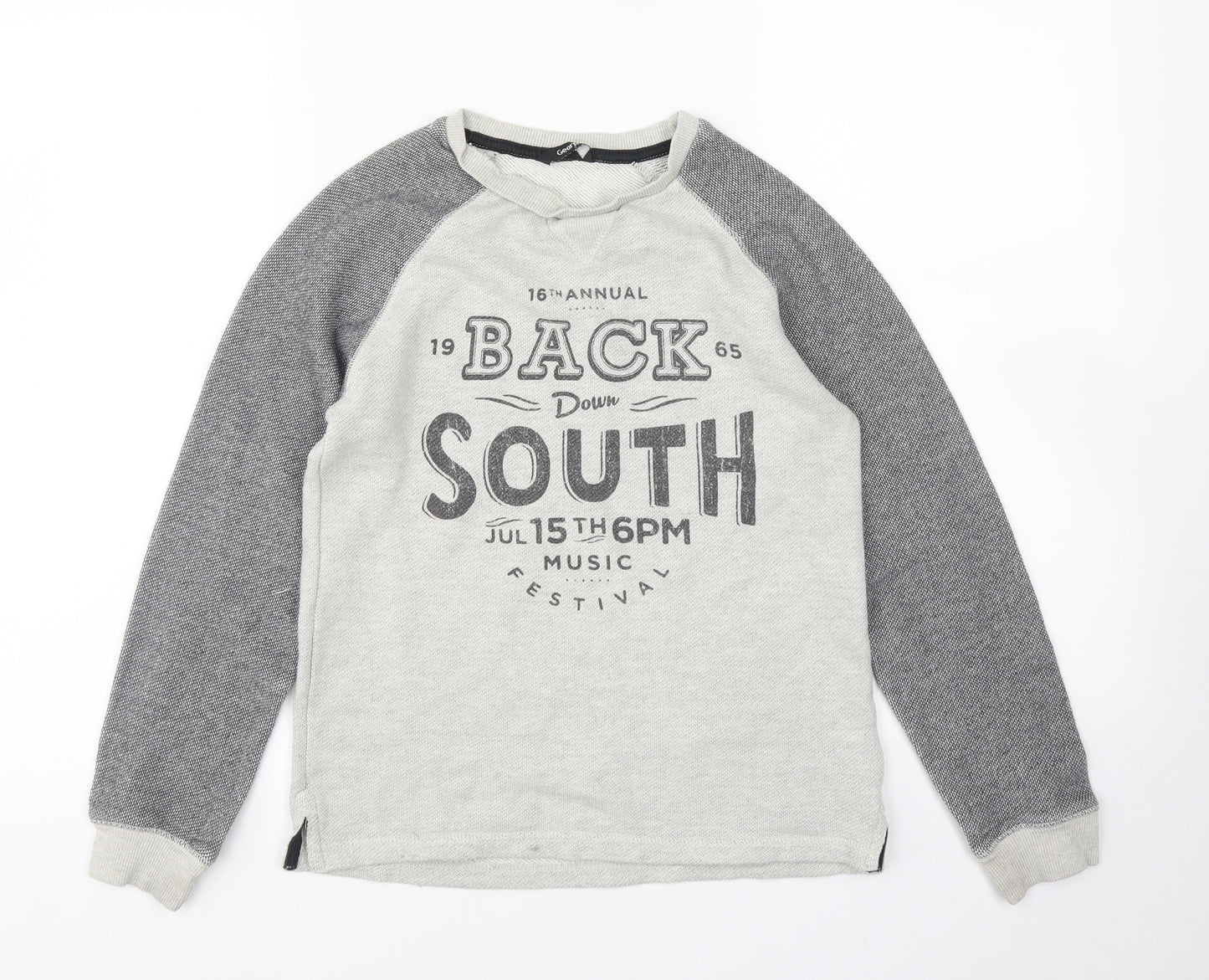 George Boys Grey   Pullover Sweatshirt Size 10-11 Years
