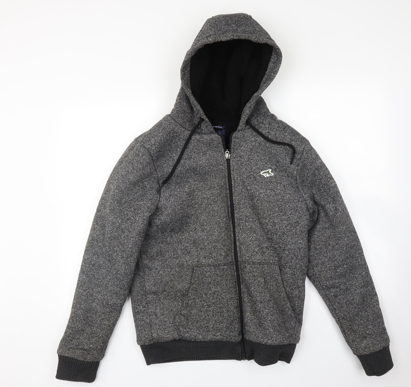 Le Shark Mens Grey   Full Zip Hoodie Size S