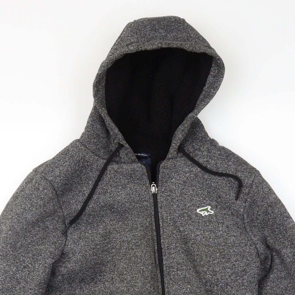 Le Shark Mens Grey   Full Zip Hoodie Size S