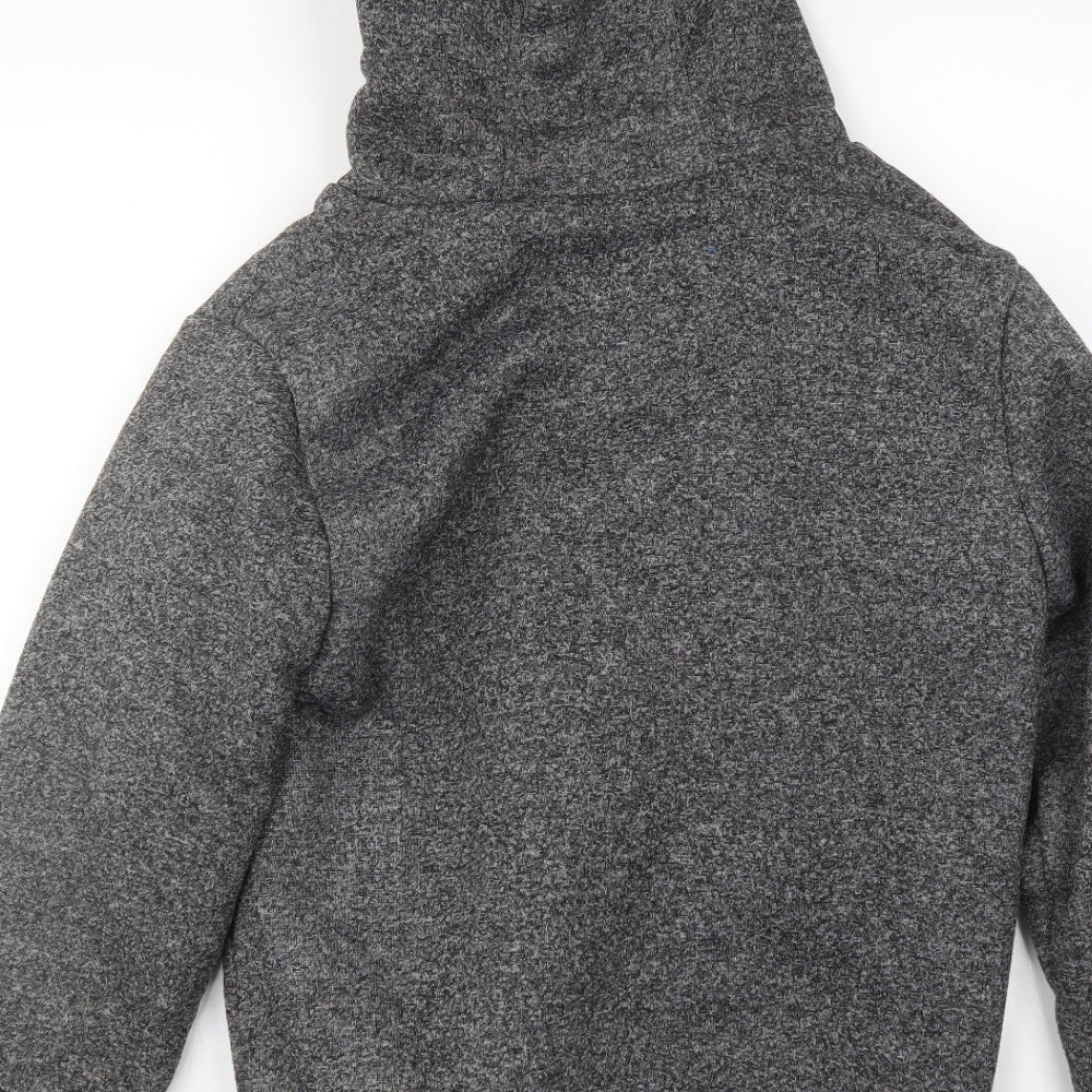 Le Shark Mens Grey   Full Zip Hoodie Size S