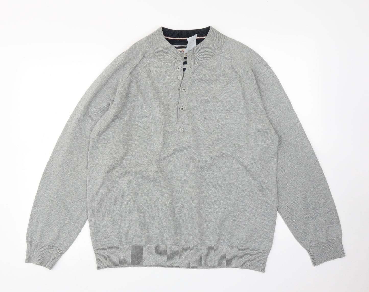 M&S Mens Grey   Pullover Jumper Size L