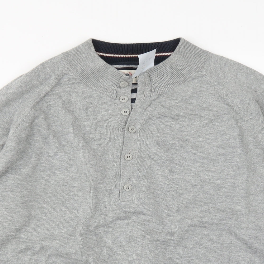 M&S Mens Grey   Pullover Jumper Size L