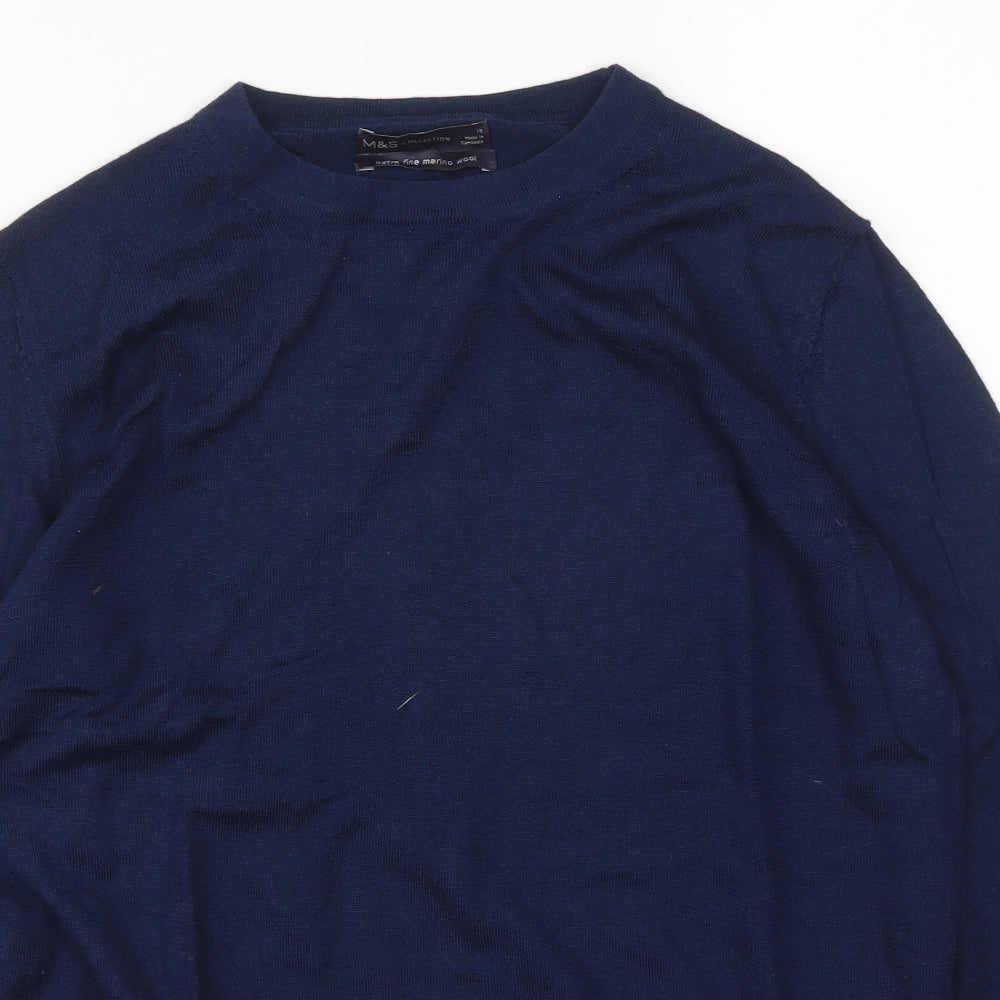M&S Womens Blue   Pullover Jumper Size 10