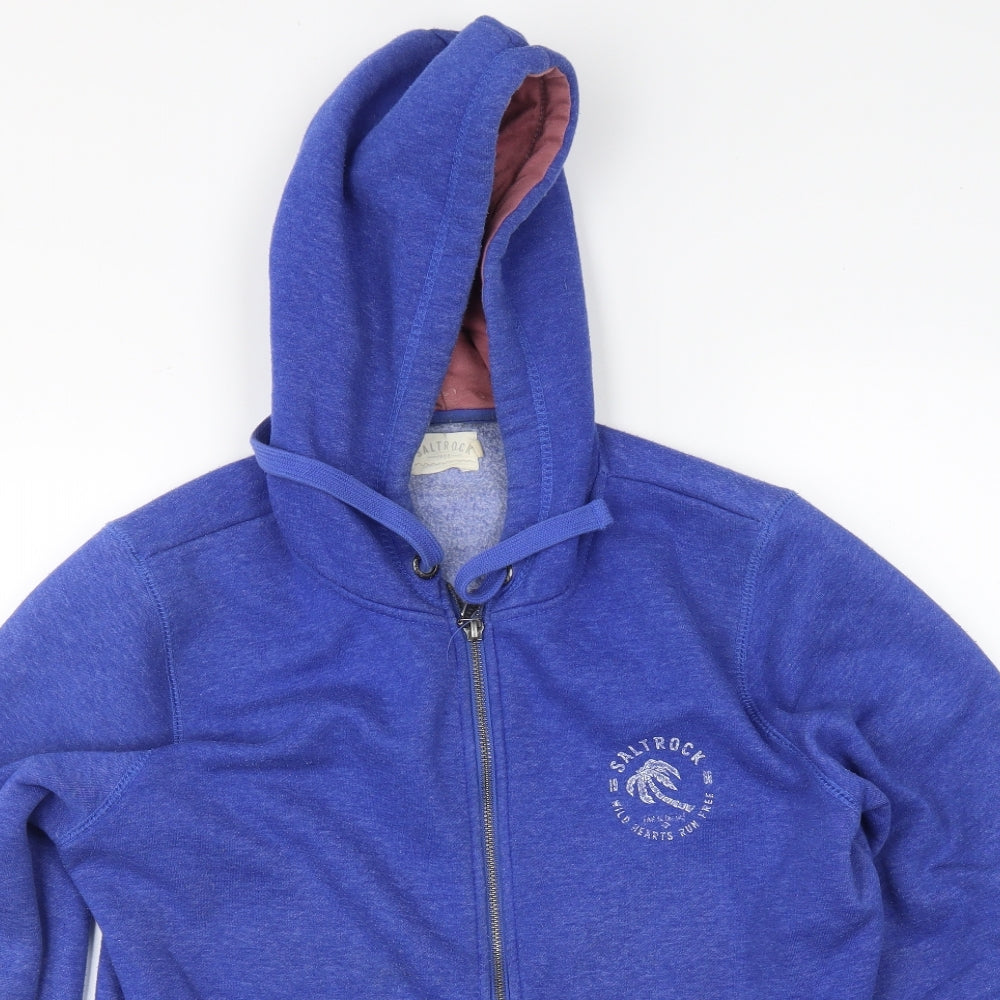 Saltrock Womens Blue   Full Zip Hoodie Size 12