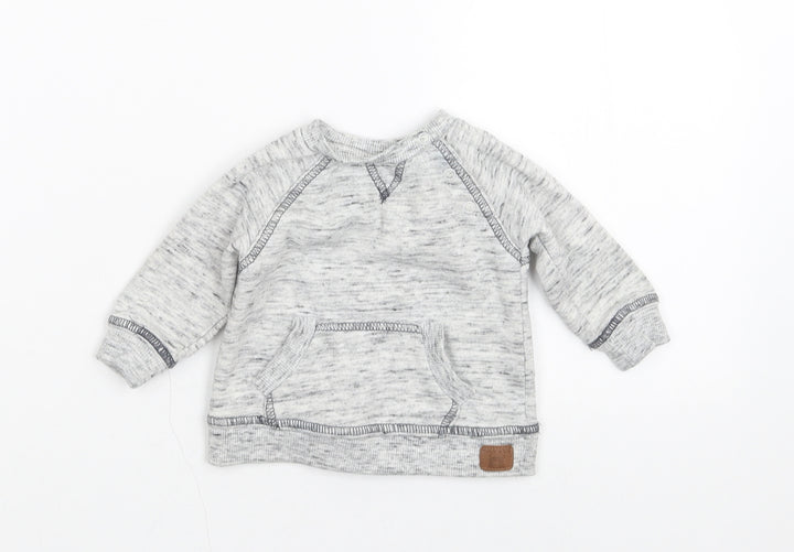 F&F Boys Grey   Pullover Jumper Size 0-3 Months