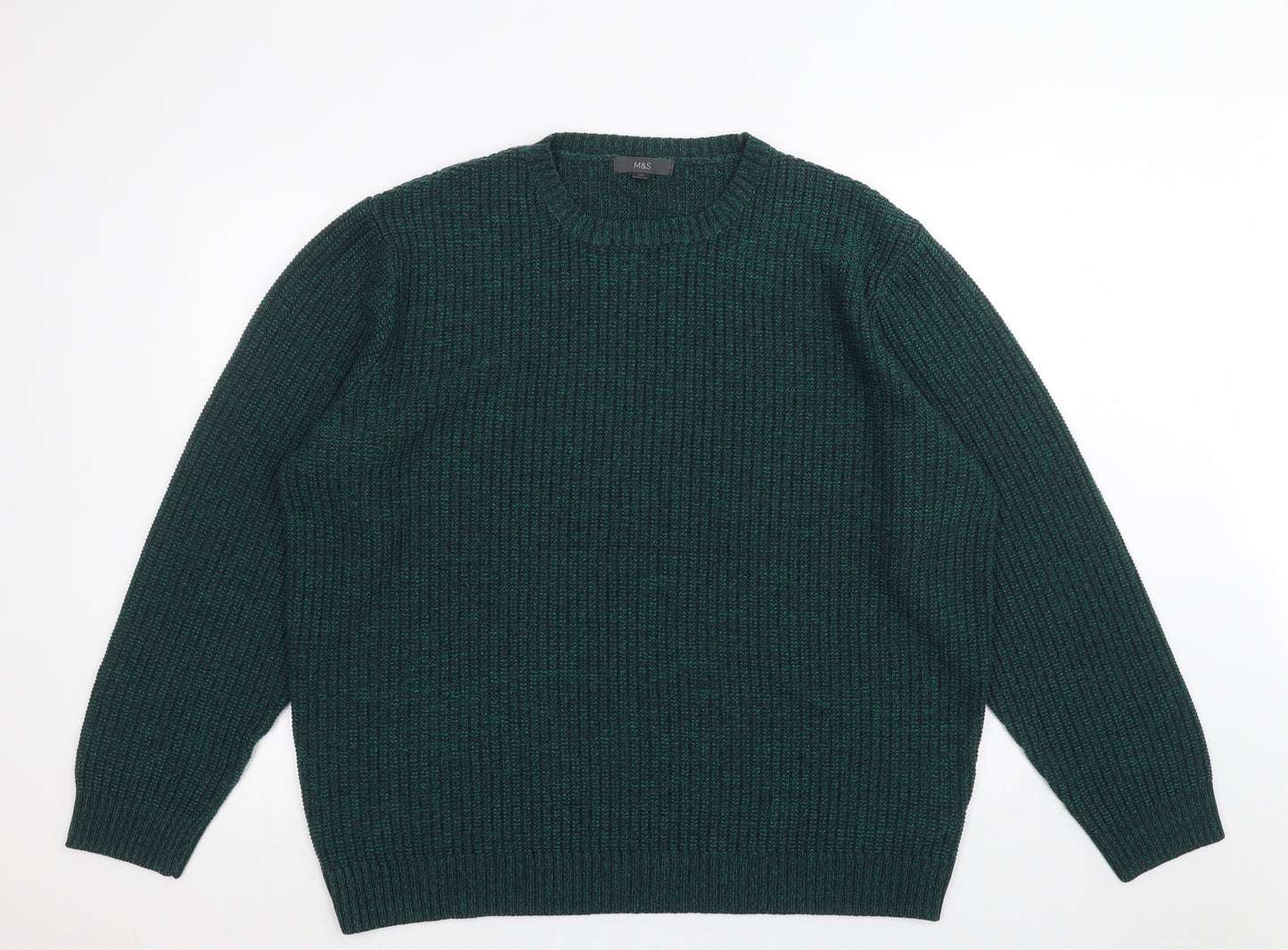 M&S Mens Green   Pullover Jumper Size 2XL