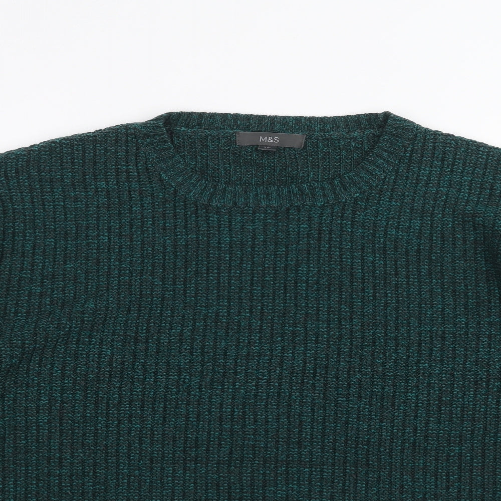 M&S Mens Green   Pullover Jumper Size 2XL