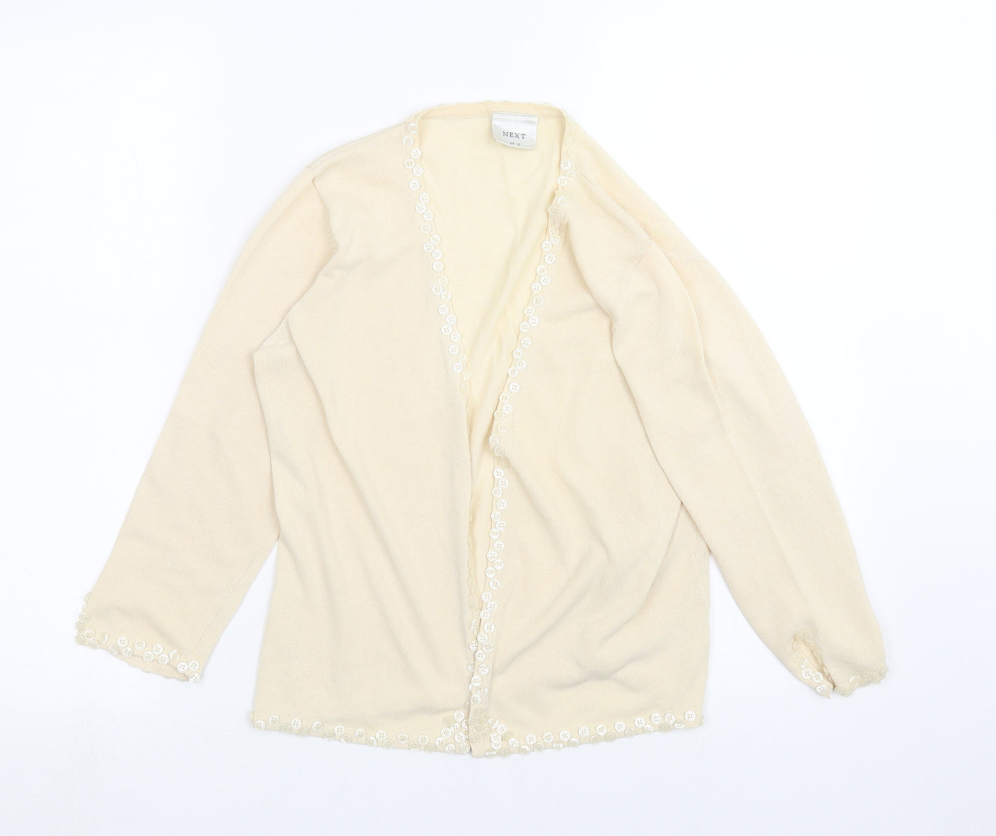 NEXT Womens Beige   Cardigan Jumper Size 12