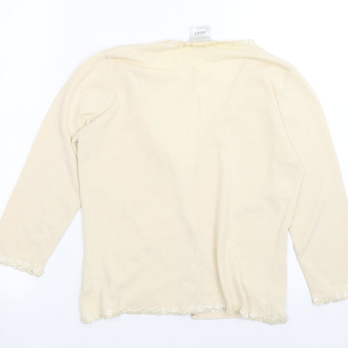 NEXT Womens Beige   Cardigan Jumper Size 12