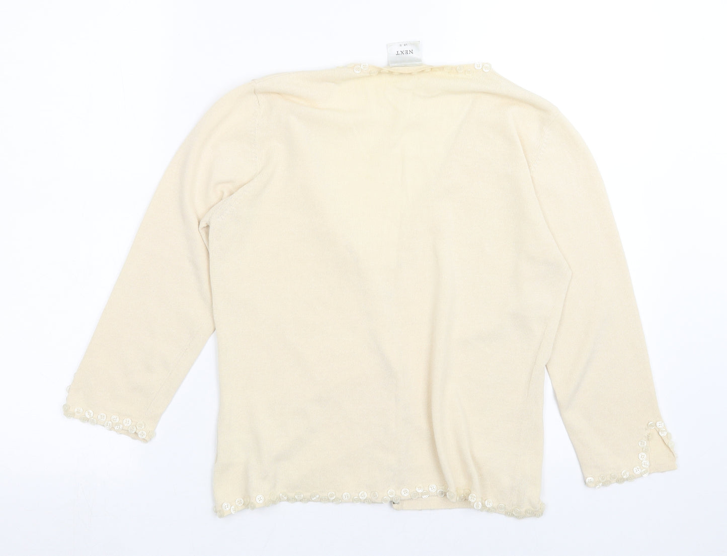 NEXT Womens Beige   Cardigan Jumper Size 12