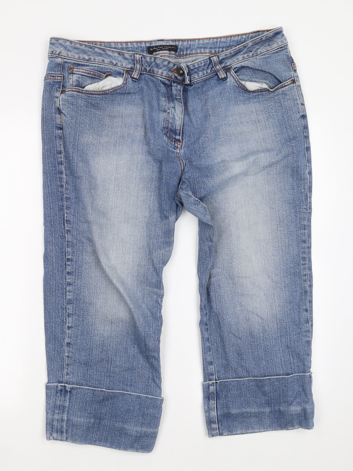 Dorothy Perkins Womens Blue   Cropped Jeans Size 20 L21 in