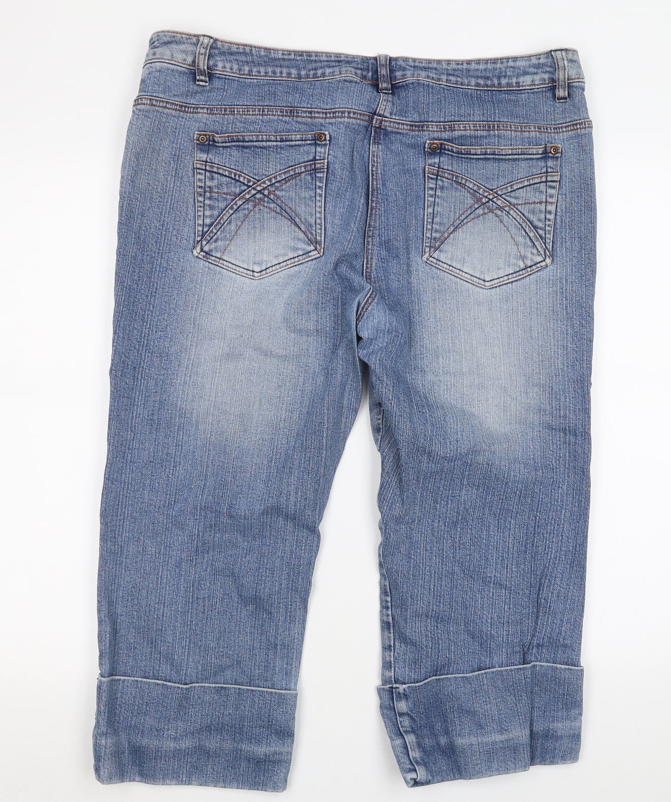 Dorothy Perkins Womens Blue   Cropped Jeans Size 20 L21 in