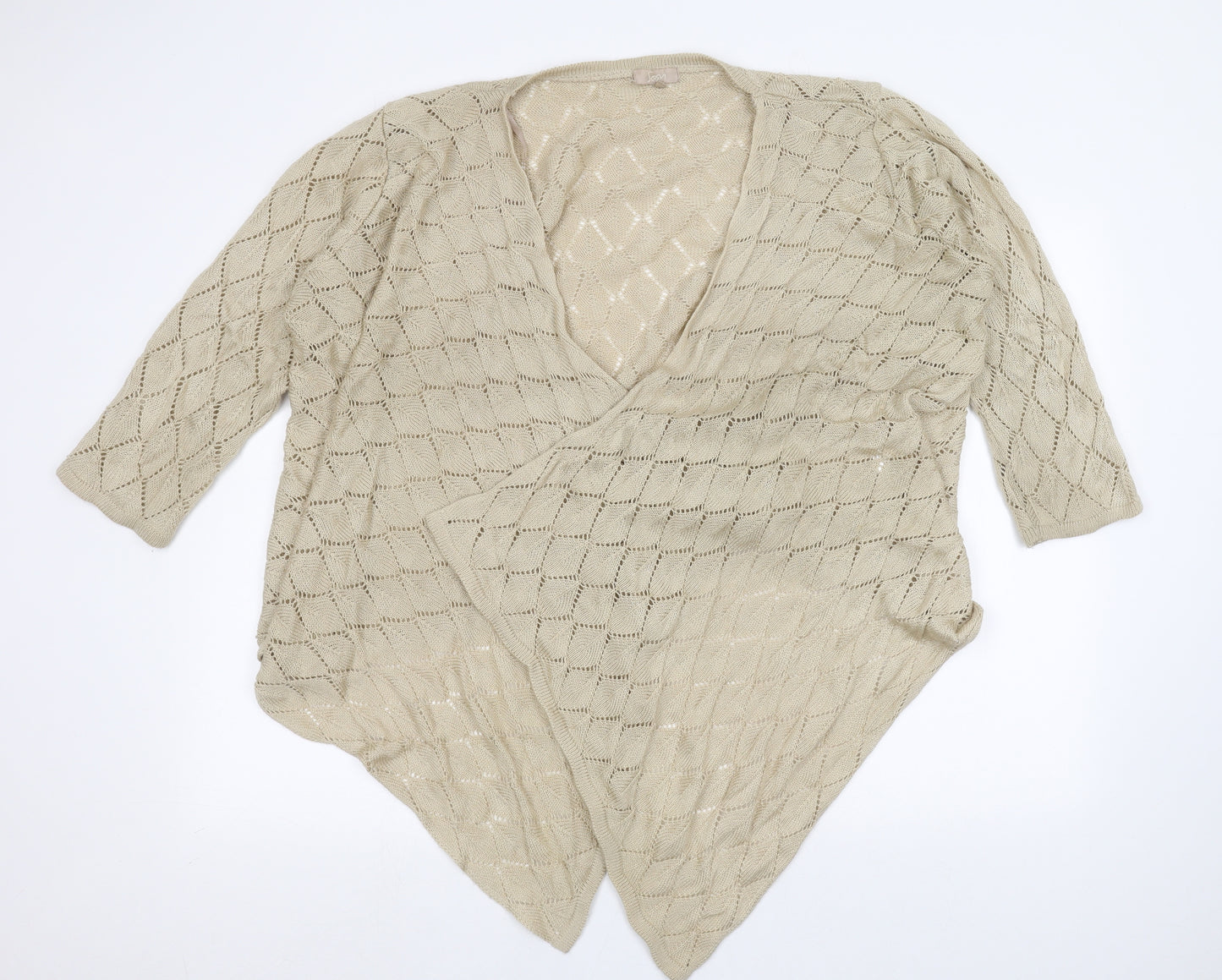 Soon  Womens Beige   Wrap Jumper Size 22