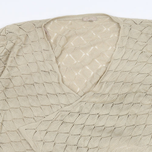 Soon  Womens Beige   Wrap Jumper Size 22