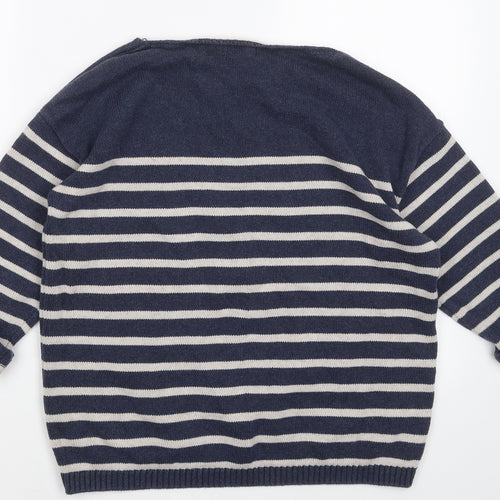 Fatafaec Womens Multicoloured Striped  Pullover Jumper Size 12
