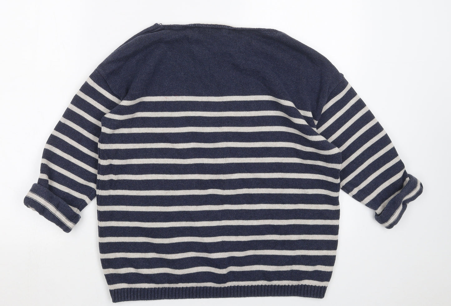 Fatafaec Womens Multicoloured Striped  Pullover Jumper Size 12