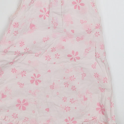 Mini Mode Girls Pink Floral  A-Line  Size 9-12 Months