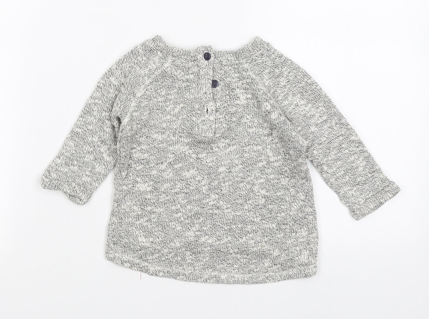 NEXT Girls Grey   Pullover Jumper Size 9-12 Months