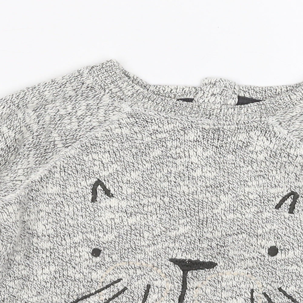 NEXT Girls Grey   Pullover Jumper Size 9-12 Months
