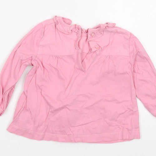Monsoon Girls Pink   Basic T-Shirt Size 6-9 Months