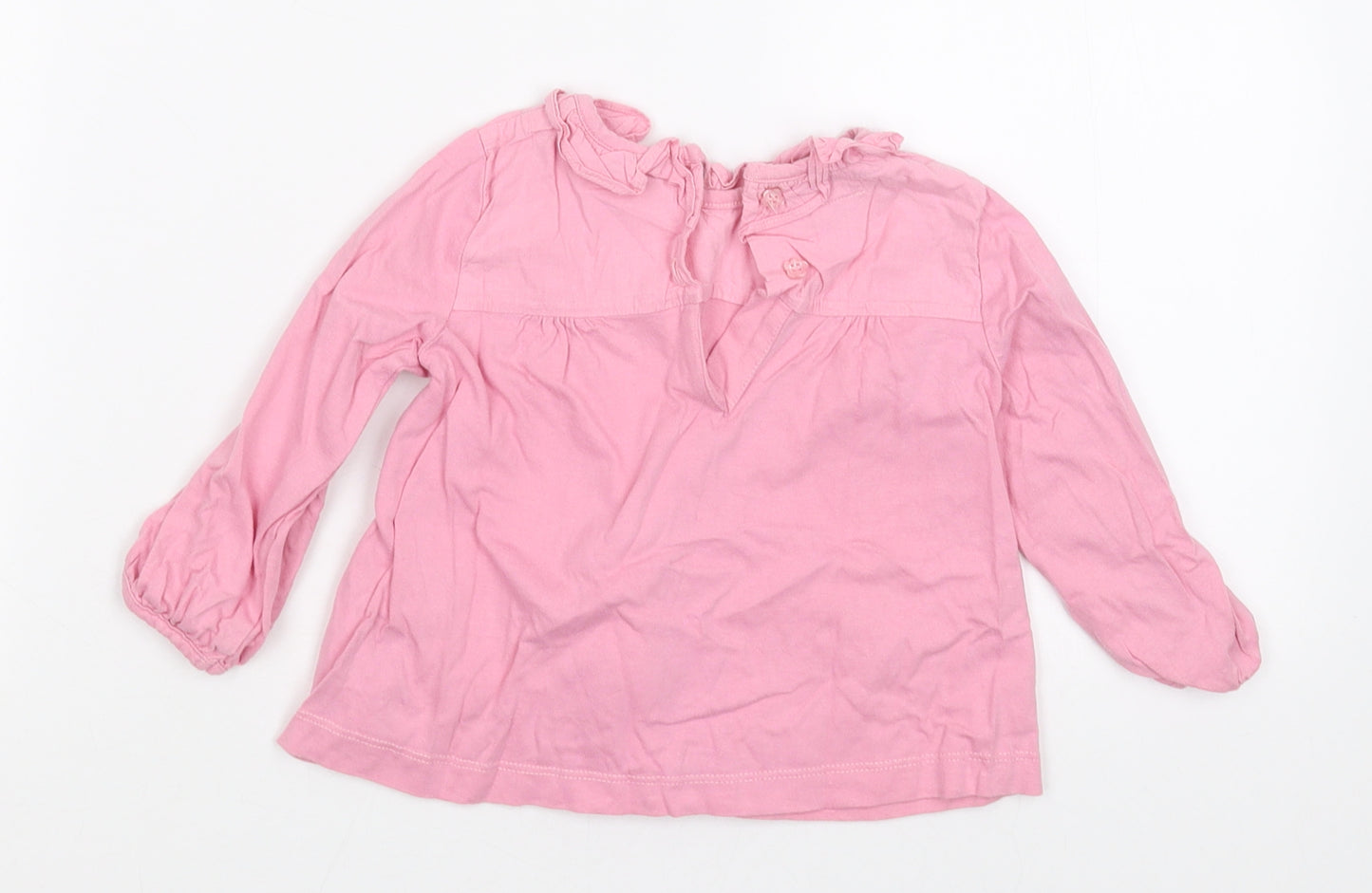 Monsoon Girls Pink   Basic T-Shirt Size 6-9 Months