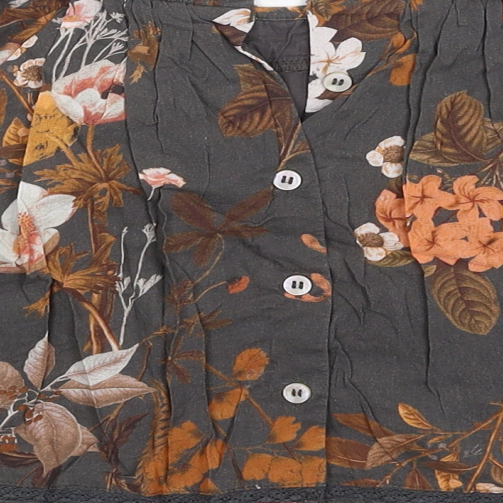NEXT Girls Grey Floral  A-Line  Size 3-6 Months