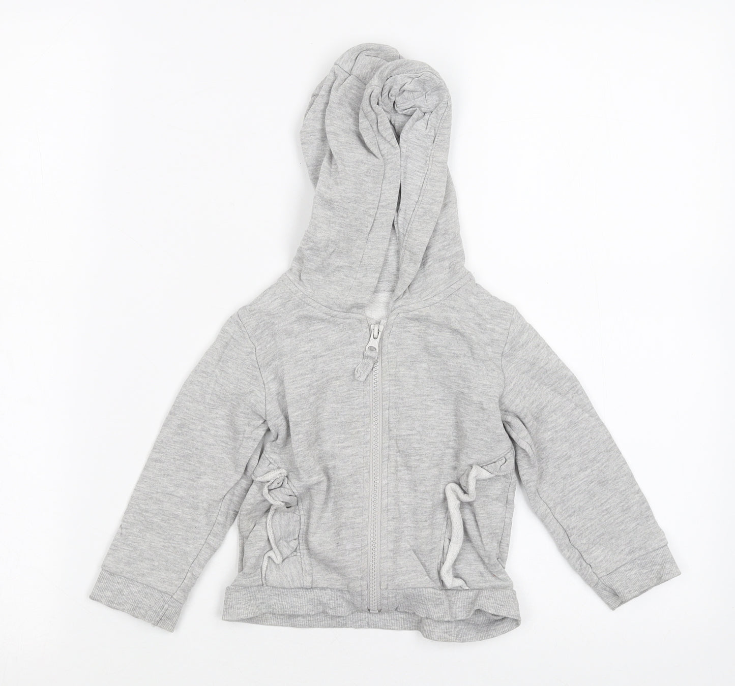 Matalan Girls Grey   Full Zip Jumper Size 12-18 Months