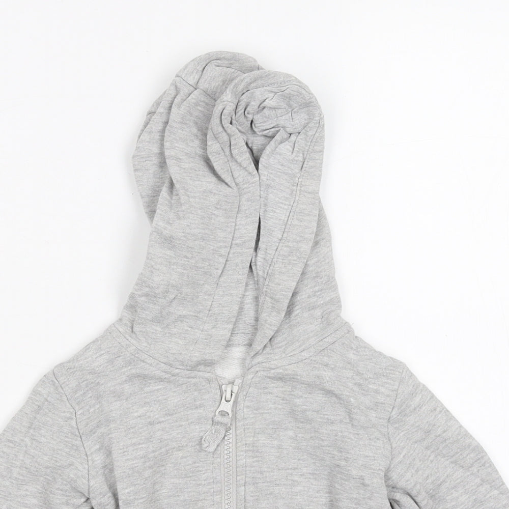 Matalan Girls Grey   Full Zip Jumper Size 12-18 Months