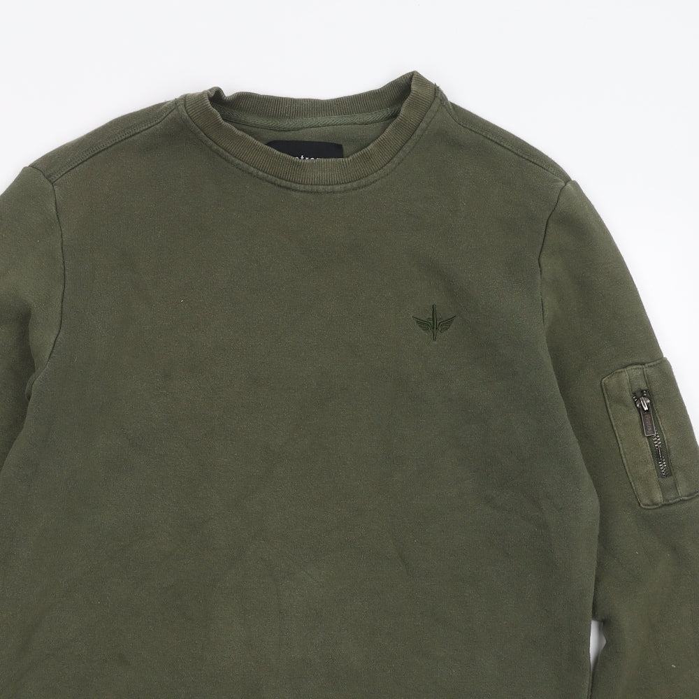 Firetrap Mens Green   Pullover Jumper Size M
