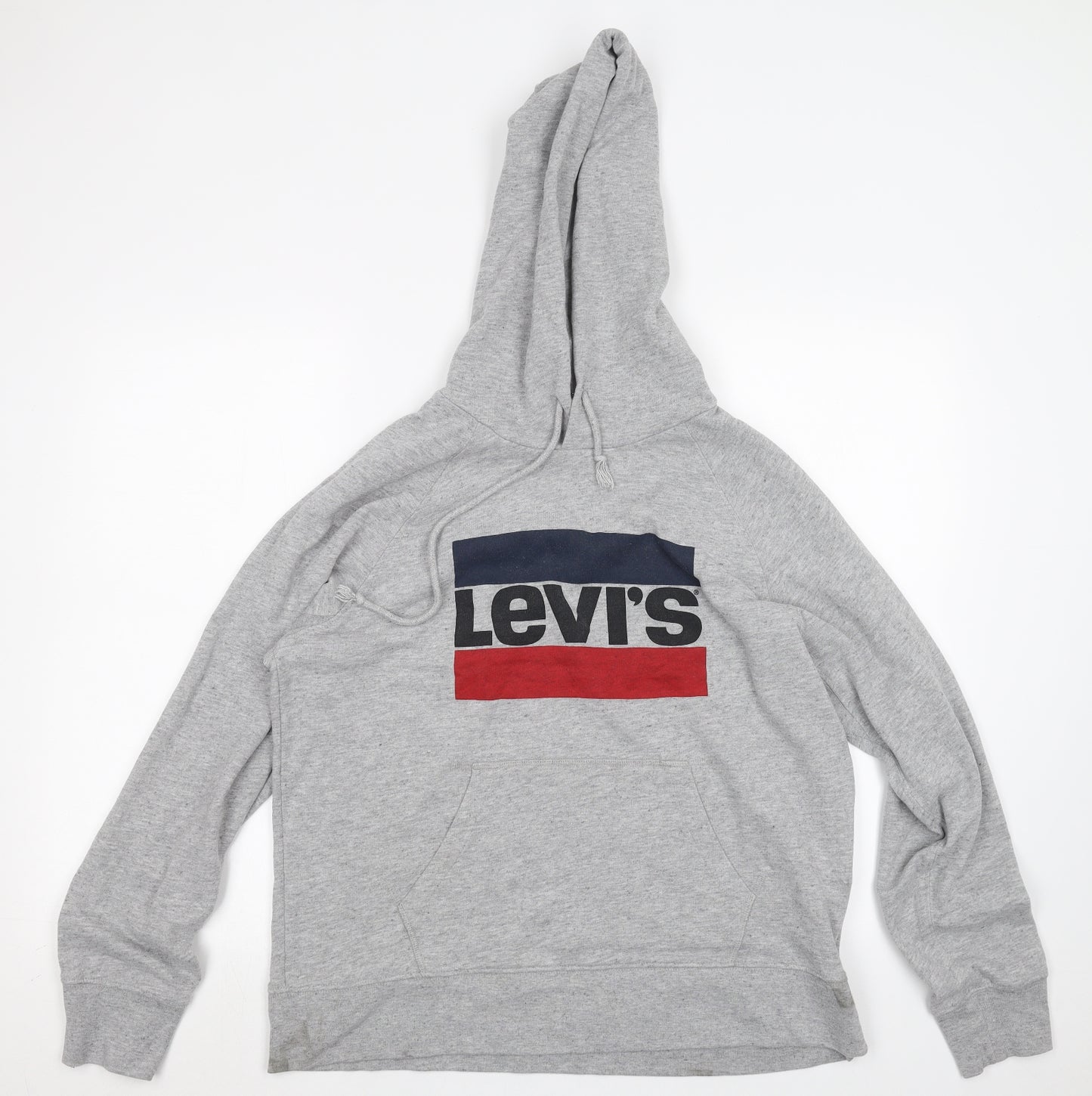 Levis Mens Grey   Pullover Hoodie Size M