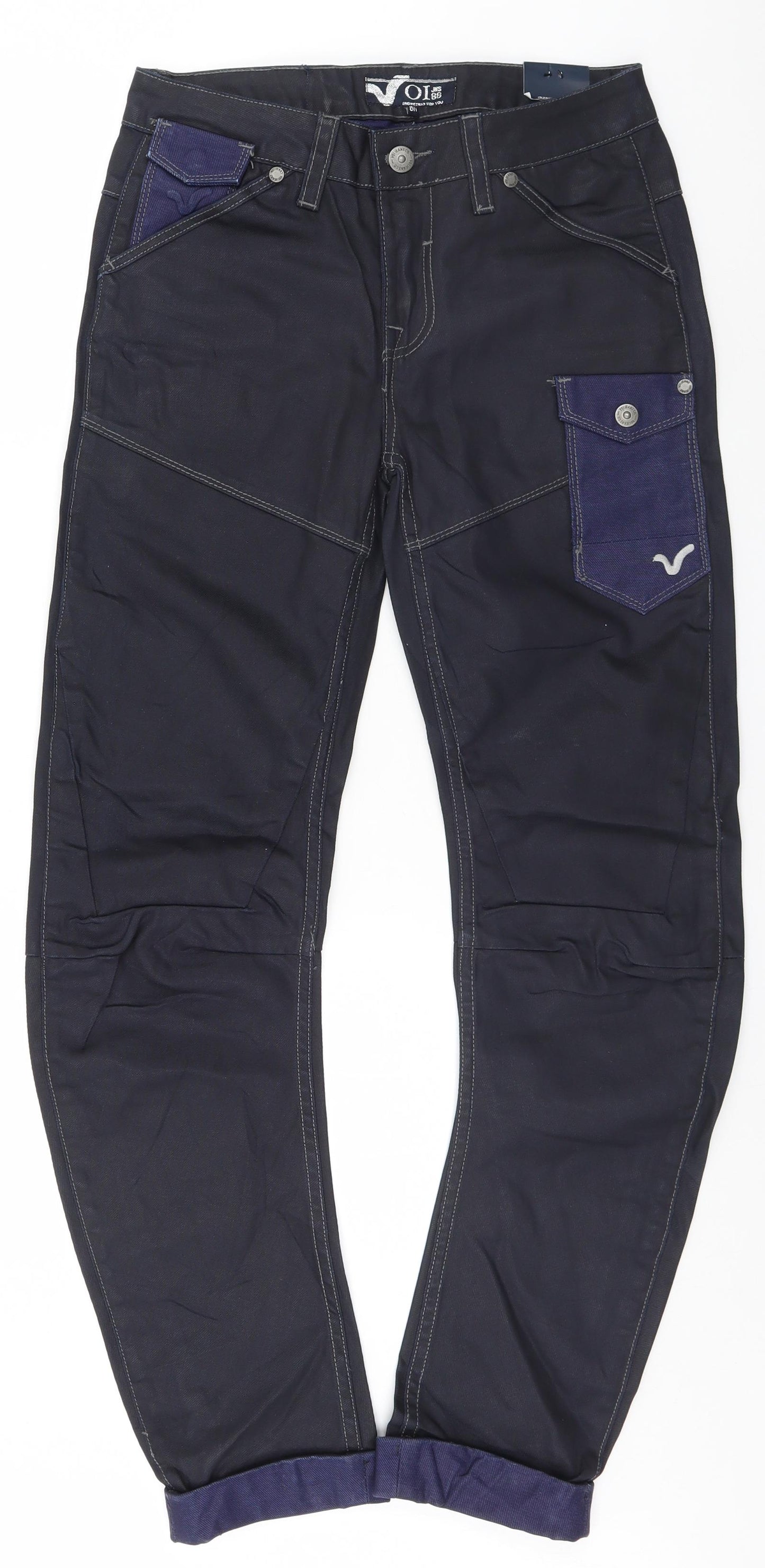 Voi Womens Black   Straight Jeans Size 8 L30 in