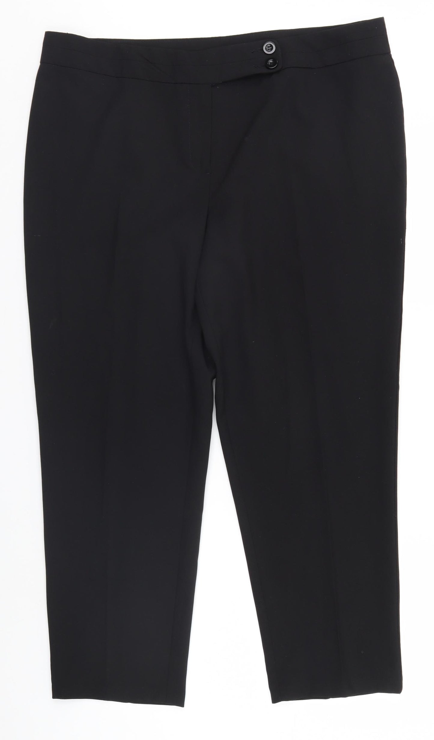 George Womens Black   Trousers  Size 18 L24 in