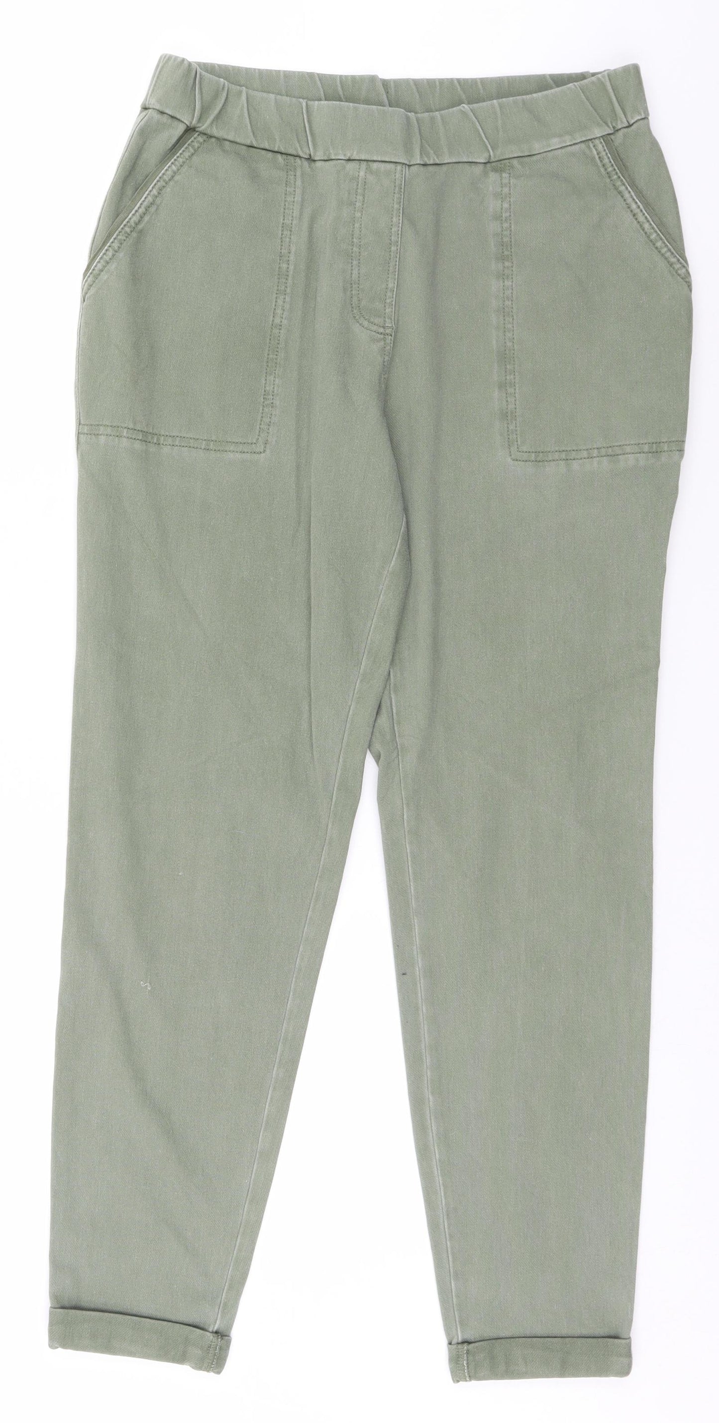 NEXT Womens Beige  Denim Trousers  Size 12 L27 in