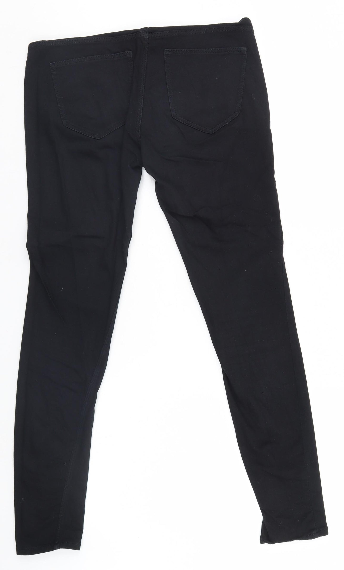 Mama Womens Black   Trousers  Size 10 L28.5 in